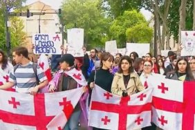 Georgian student protests continue against foreign influence bill 