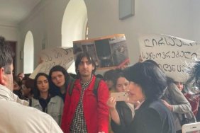 Tbilisi State University students rallying, demanding online studies as flat rent surging 