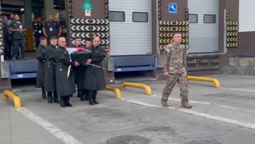 უკრაინაში დაღუპული ქართველი მებრძოლი ბონდო გაგნიძე სამშობლოში ჩამოასვენეს