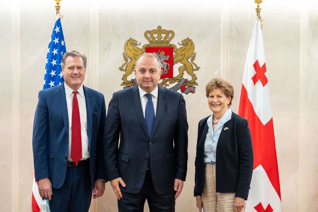 ირაკლი ჩიქოვანი სენატორ ჯინ შაჰინს და კონგრესმენ მაიკ ტერნერს შეხვდა