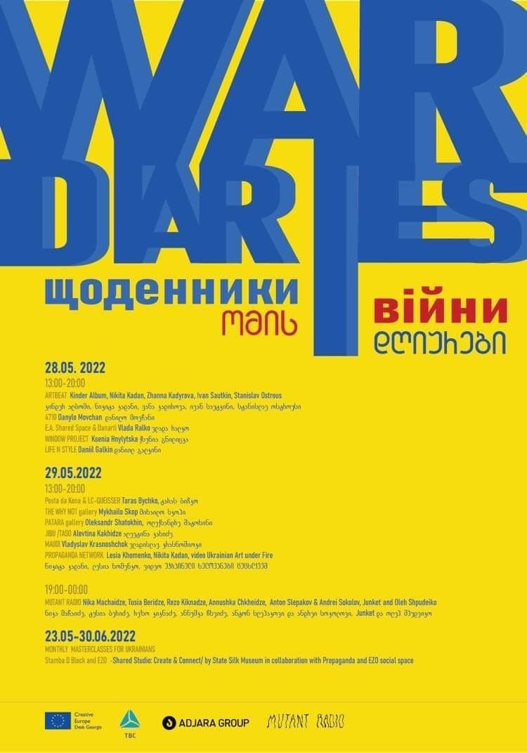 გალერეების კვირეული – ომის დღიურები