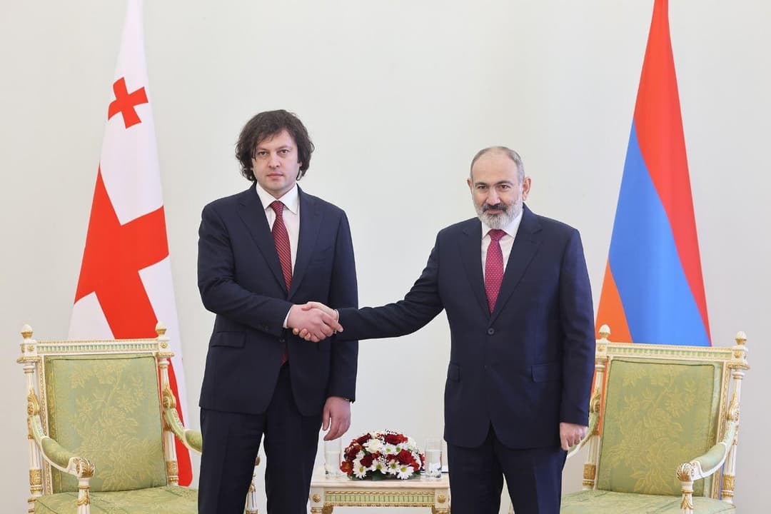 ირაკლი კობახიძე ნიკოლ ფაშინიანს შეხვდა