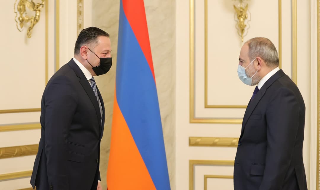 სომხეთის რესპუბლიკის პრემიერ-მინისტრმა ვახტანგ გომელაურს უმასპინძლა