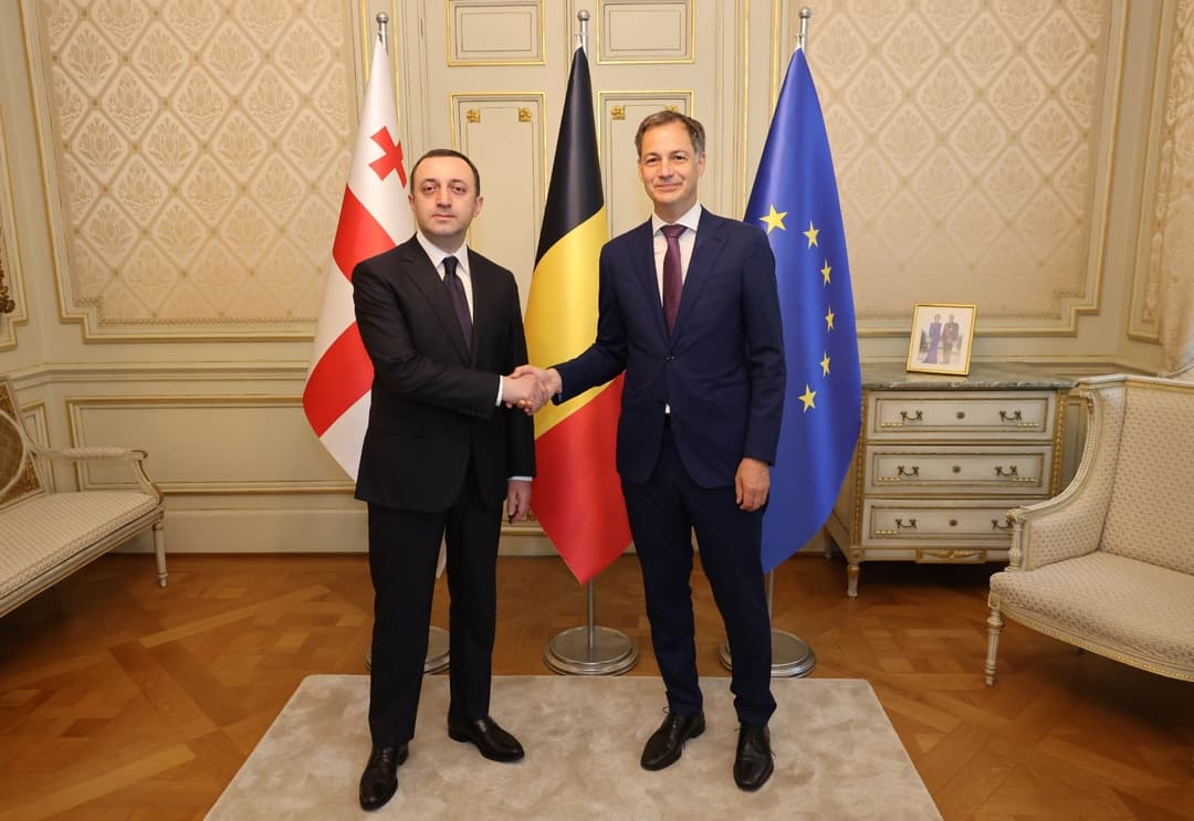 Georgian PM discusses country’s EU integration prospects with Belgian counterpart