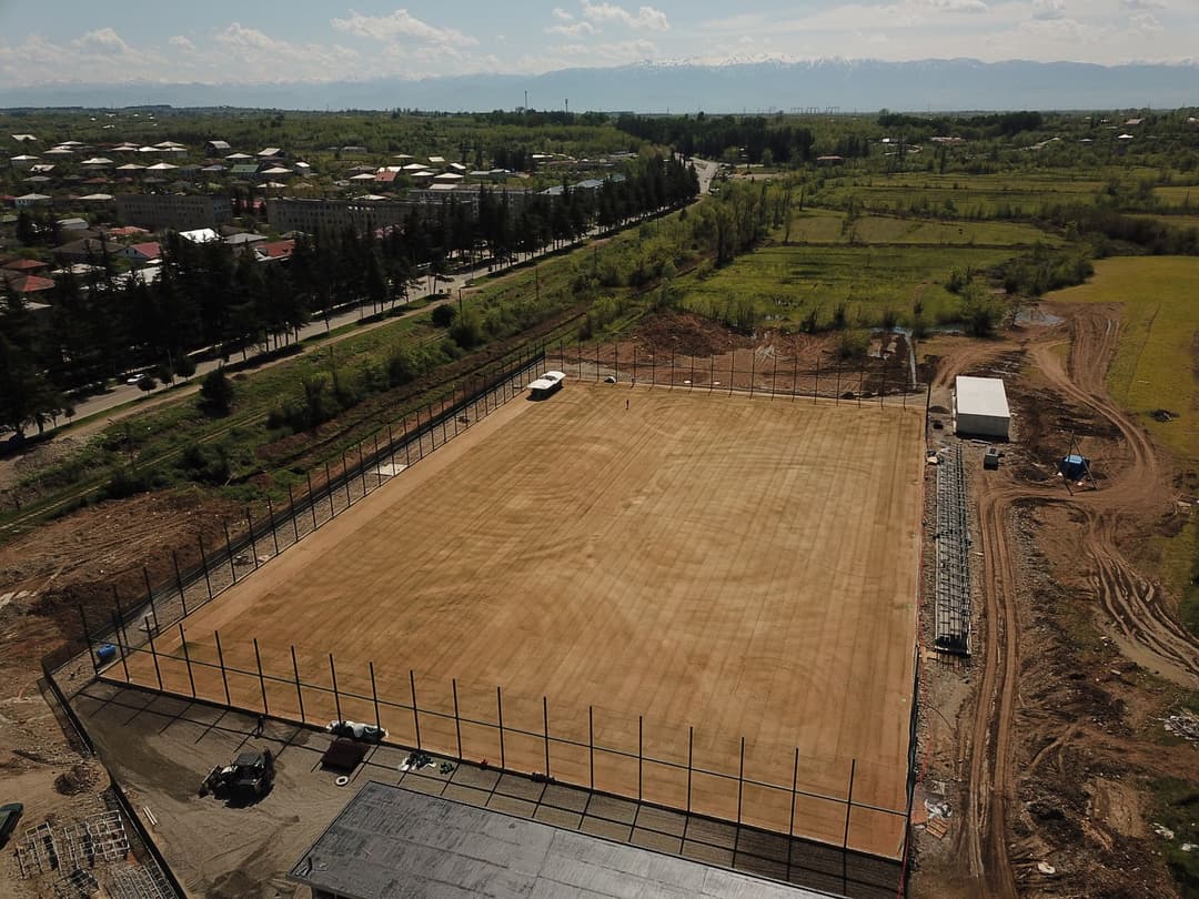 წყალტუბოში საერთაშორისო სტანდარტების შესაბამისი საფეხბურთო სტადიონის მშენებლობა მიმდინარეობს