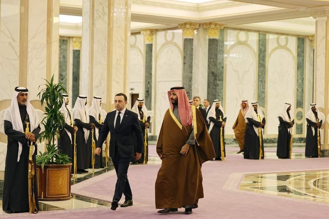 Georgian PM meets Soudi Arabia crown prince amid “historic” trip