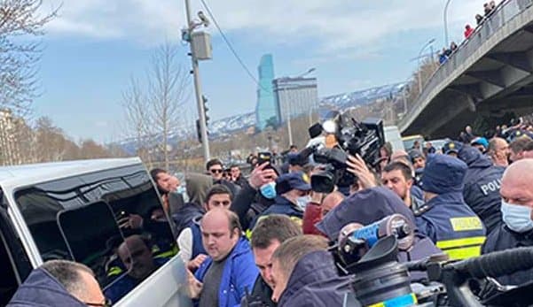 Several arrested on rally against rising fuel prices in Tbilisi