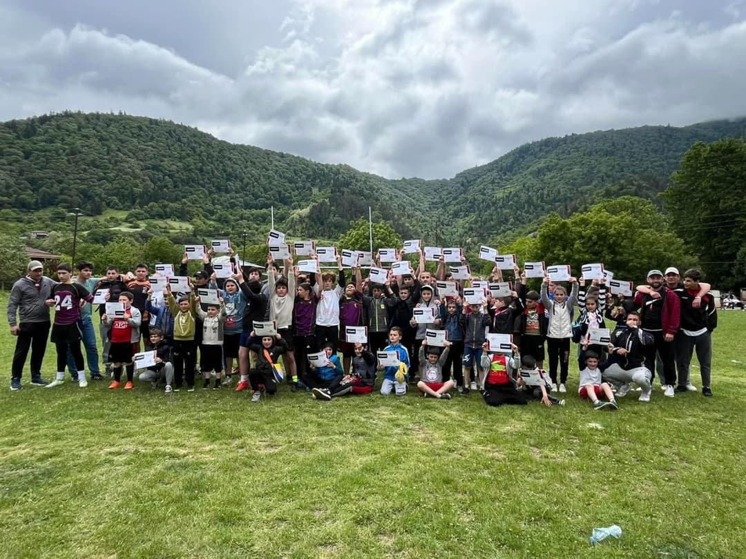 დაბა ახალდაბაში 6-13 წლამდე ასაკობრივ კატეგორიაში რაგბის ფესტივალი გაიმართა