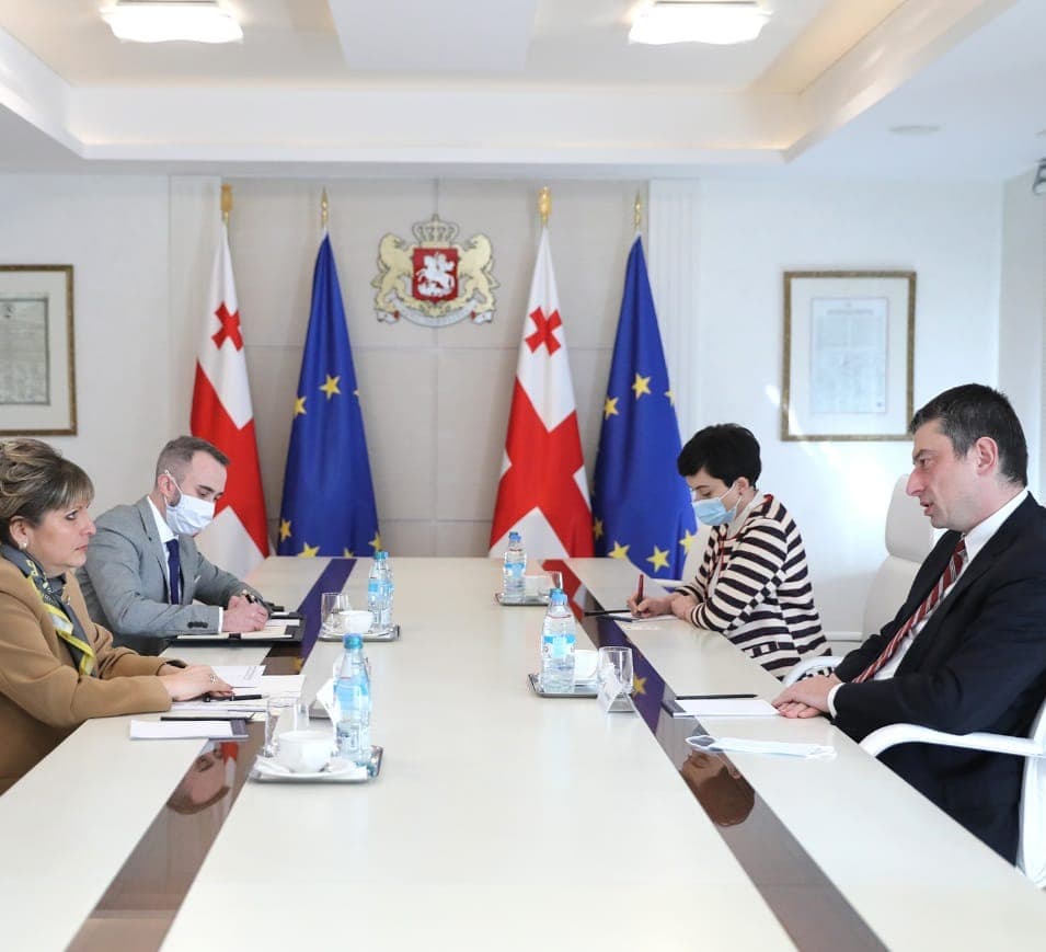 პრემიერ-მინისტრი ბულგარეთის ელჩს შეხვდა