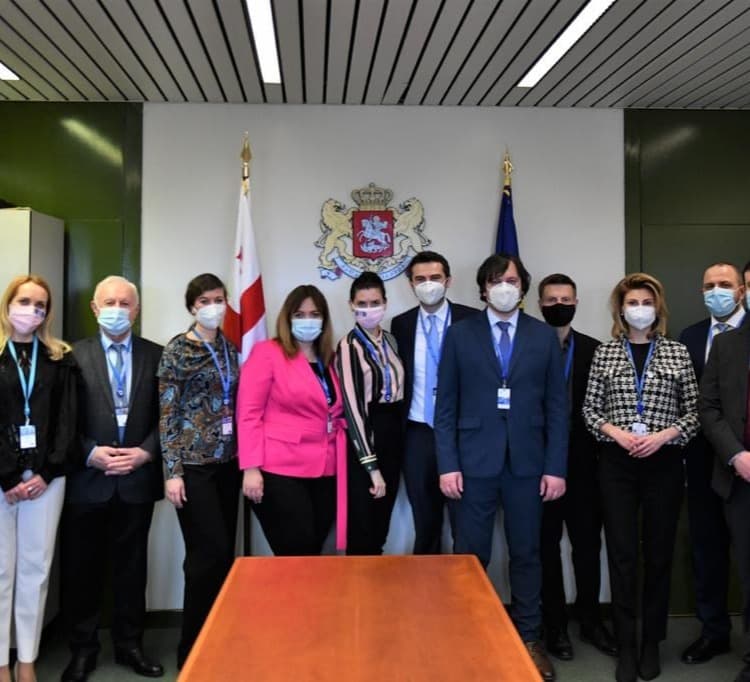 ევროპის საბჭოს საპარლამენტო ასამბლეაში საქართველოს პარლამენტის დელეგაცია უკრაინის დელეგაციის წევრებს შეხვდა