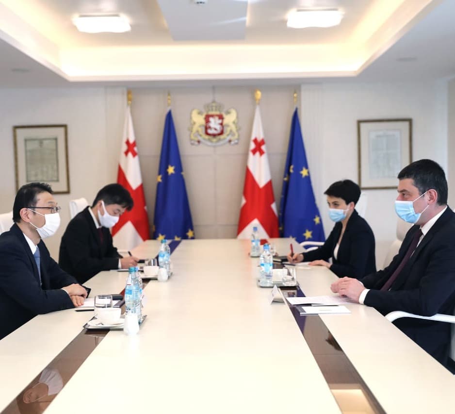 პრემიერ-მინისტრი იაპონიის ელჩს შეხვდა