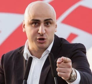 Chairman of the United National Movement Nika Melia was sentenced to imprisonment