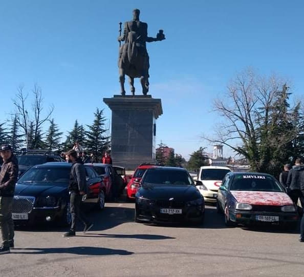 ქუთაისში საწვავზე ფასის გაზრდა მორიგი აქციით გააპროტესტეს