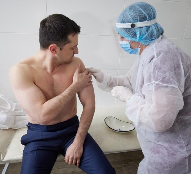 Zelensky was vaccinated against COVID-19