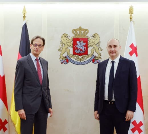 თავდაცვის მინისტრმა გერმანიის ელჩთან შეხვედრა გამართა