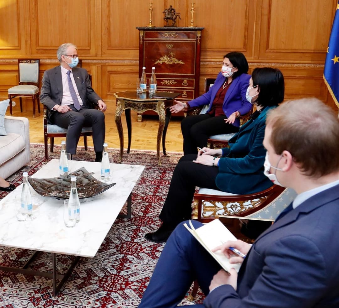 სალომე ზურაბიშვილმა კრისტიან დანიელსონთან მოლაპარაკებების პროცესი განიხილა