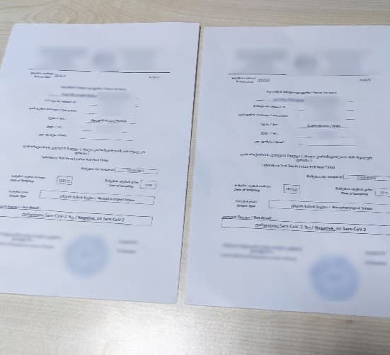 PCR კვლევის უარყოფითი შედეგების ამსახველი ყალბი დოკუმენტების  დამზადება-გასაღების ფაქტზე ერთი პირი დააკავეს