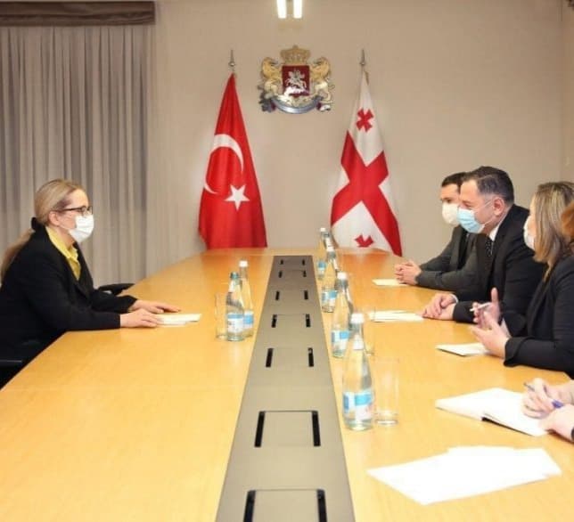შინაგან საქმეთა მინისტრი თურქეთის რესპუბლიკის ელჩს შეხვდა