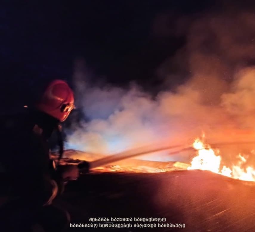 ქუთაისში, მოსწავლე-ახალგაზრდობის პარკში ხანძარი ლოკალიზებულია