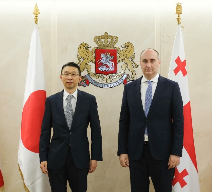 საქართველოს თავდაცვის მინისტრი იაპონიის ელჩს შეხვდა