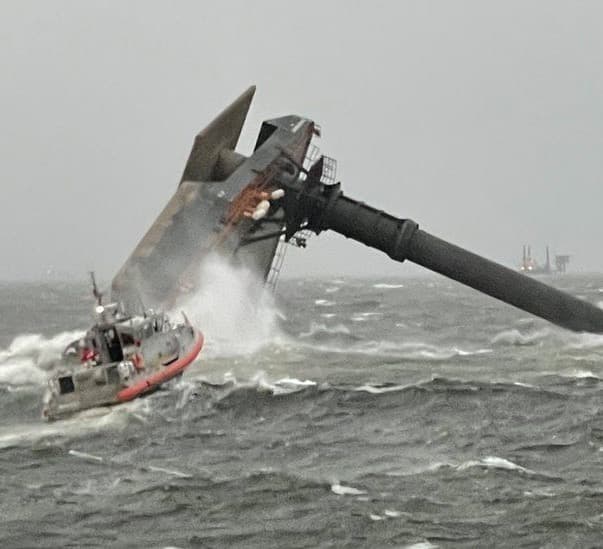 Louisiana ship capsize: Search for survivors from ‘lift’ vessel
