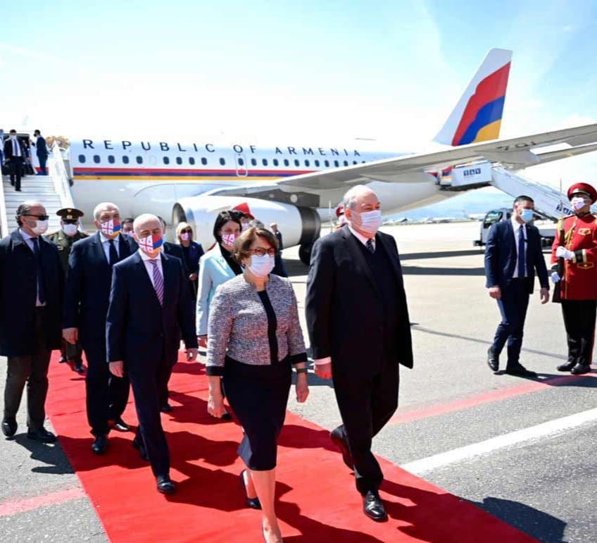 სომხეთის პრეზიდენტის საქართველოში ვიზიტი დაიწყო