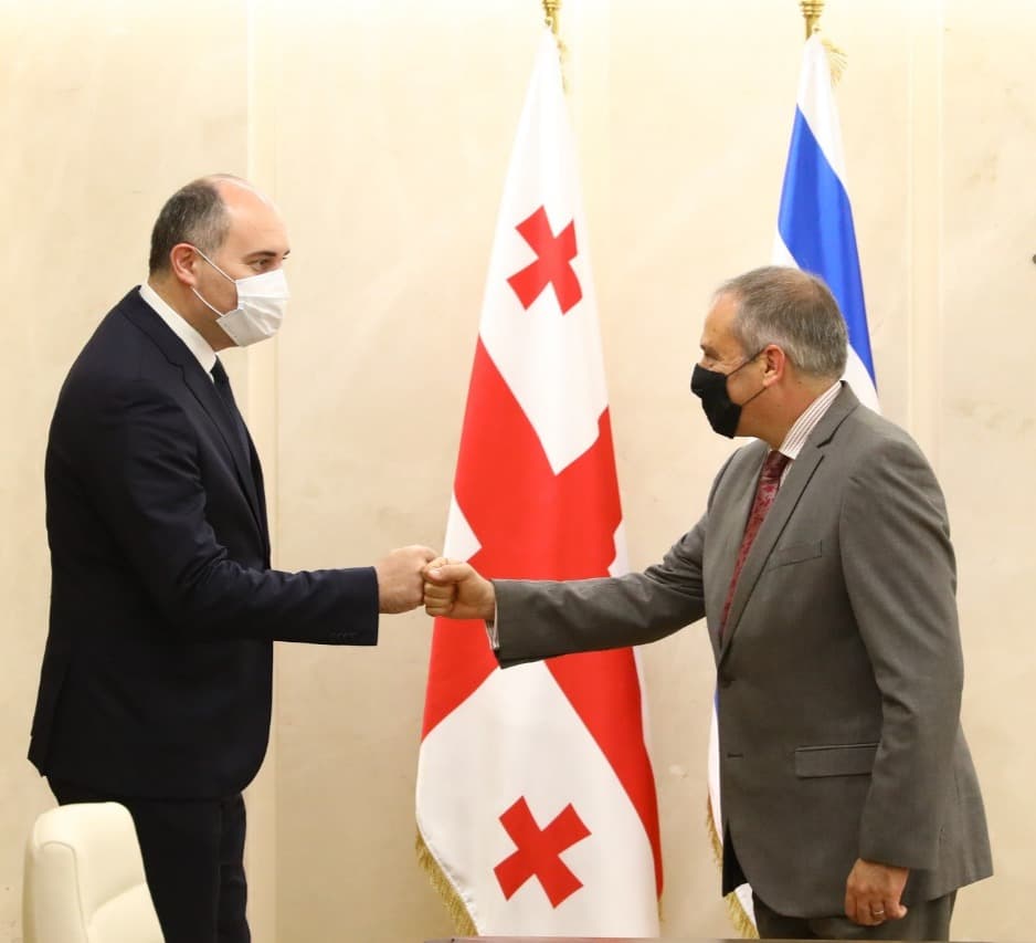 საქართველოს თავდაცვის მინისტრი ისრაელის ელჩს შეხვდა