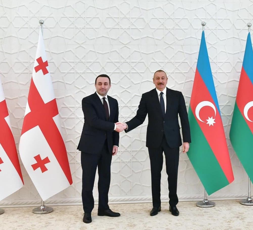 ირაკლი ღარიბაშვილის ბაქოში ვიზიტი ილჰამ ალიევთან შეხვედრით დაიწყო