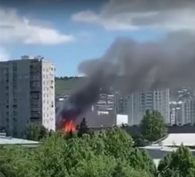 ერისთავის ქუჩაზე ხანძარია