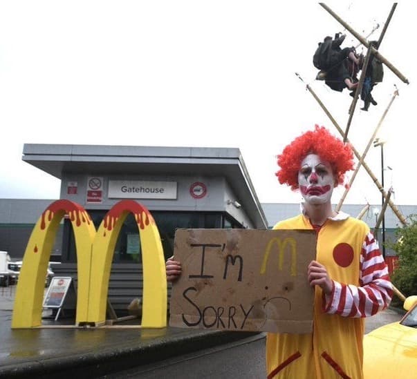 McDonald’s: Animal rights group blockades depots, activists say