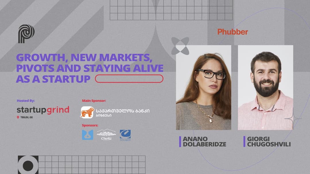 “საქართველოს ბანკის” მხარდაჭერით Startup Grind-ზე Phubber App-ის დამფუძნებლები წარდგებიან