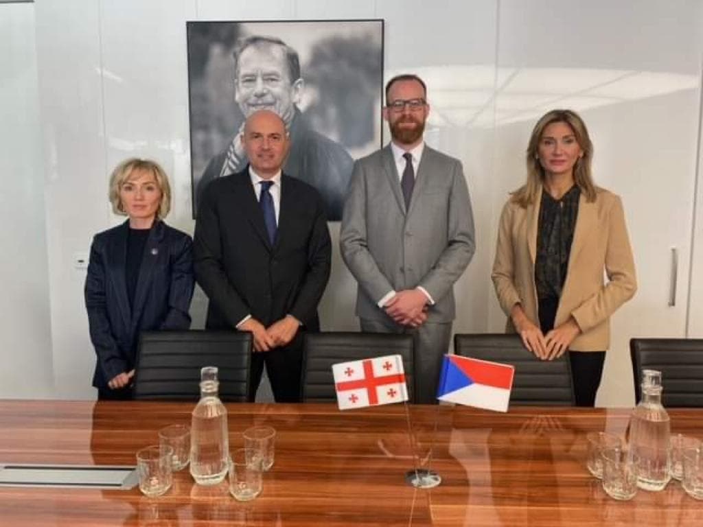 რუსლან აბაშიძემ ჩეხეთის რესპუბლიკაში სამუშაო შეხვედრა გამართა