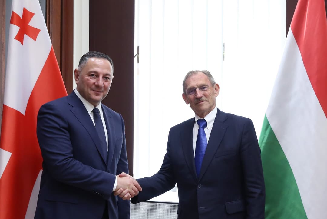 ვახტანგ გომელაური ოფიციალური ვიზიტის ფარგლებში უნგრეთის შინაგან საქმეთა მინისტრს შეხვდა