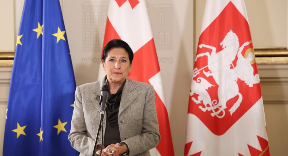 President Zourabichvili to award national football team at public celebration