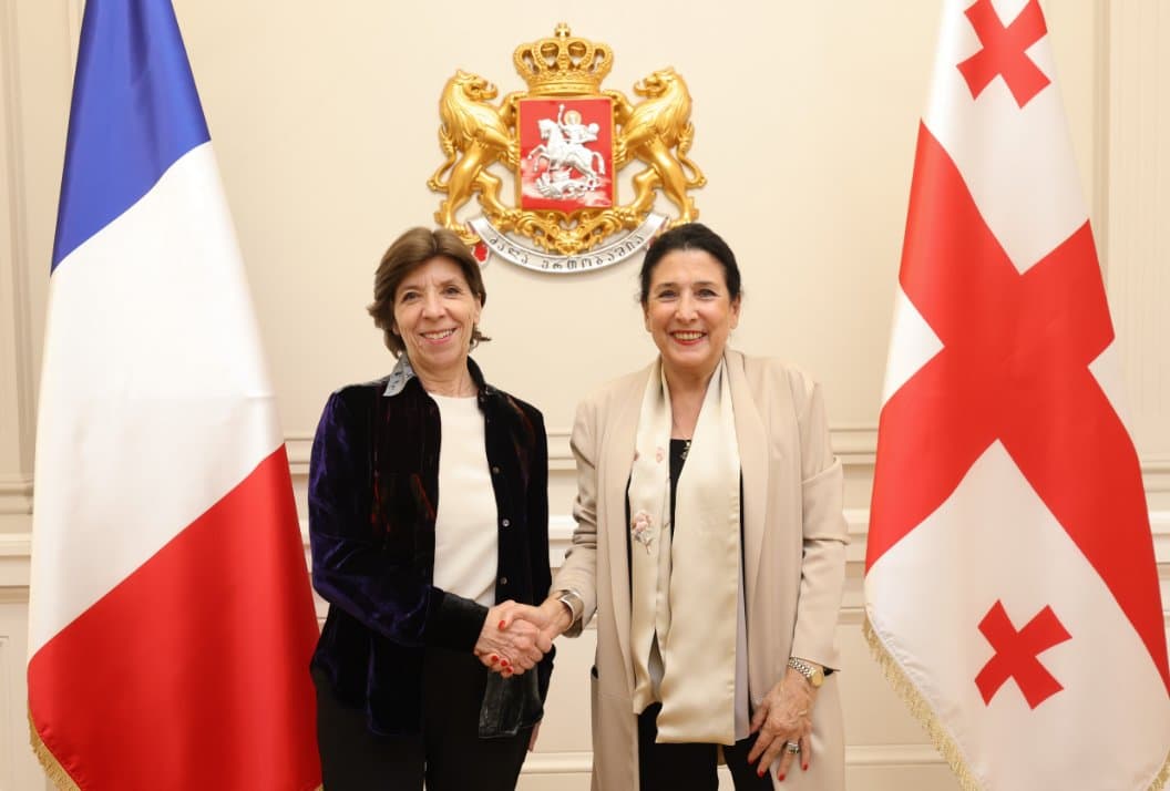 სალომე ზურაბიშვილი საფრანგეთის საგარეო საქმეთა მინისტრს შეხვდა