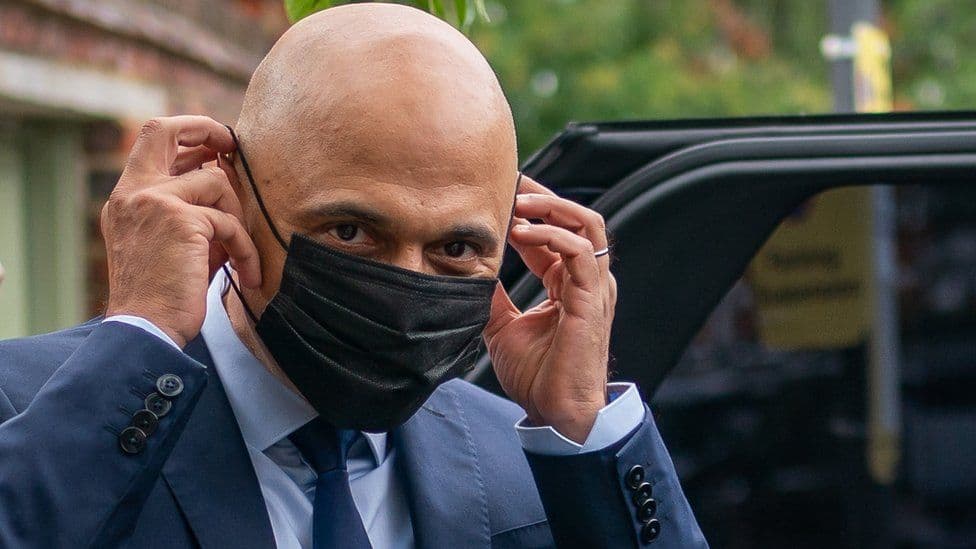 Ministers wait to hear if they face self-isolation after Javid tests positive