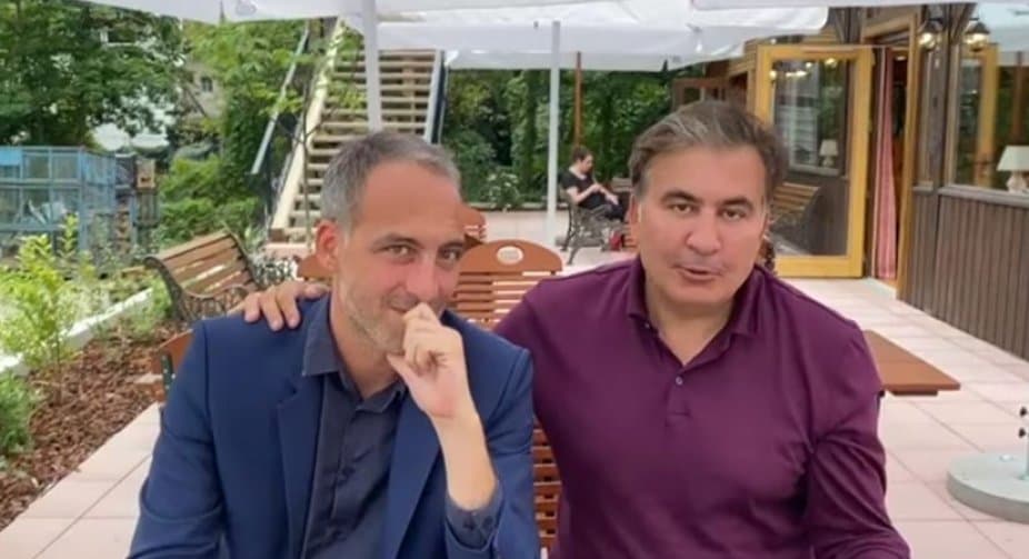 Who is MEP Glucksmann and how is he connected with ex-president Saakashvili?