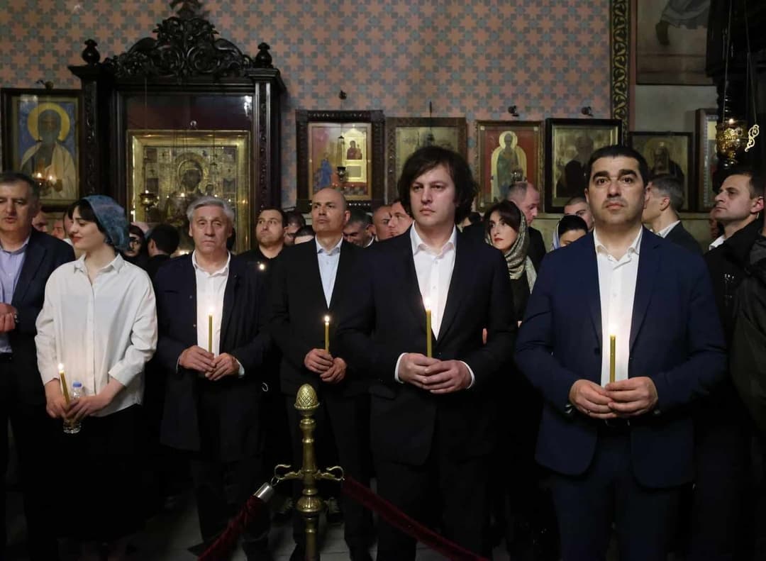 რუსლან აბაშიძე სააღდგომო ლიტურგიას დაესწრო