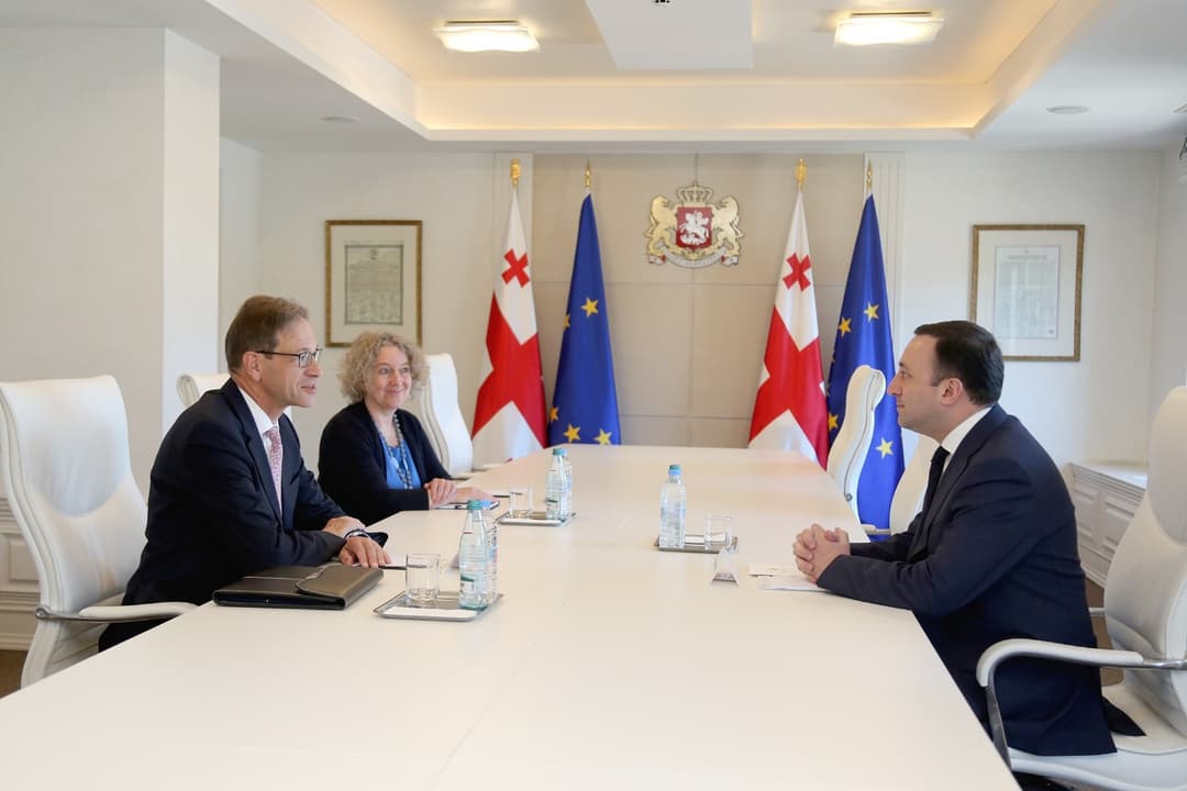 PM Garibashvili holds farewell meeting with German Ambassador Knirsch