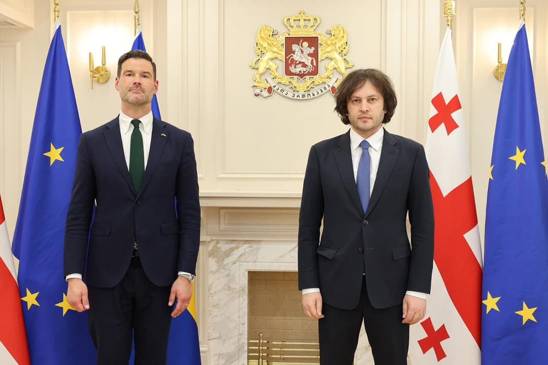 Georgian PM advocates Foreign Transparency Bill in meeting with Swedish minister