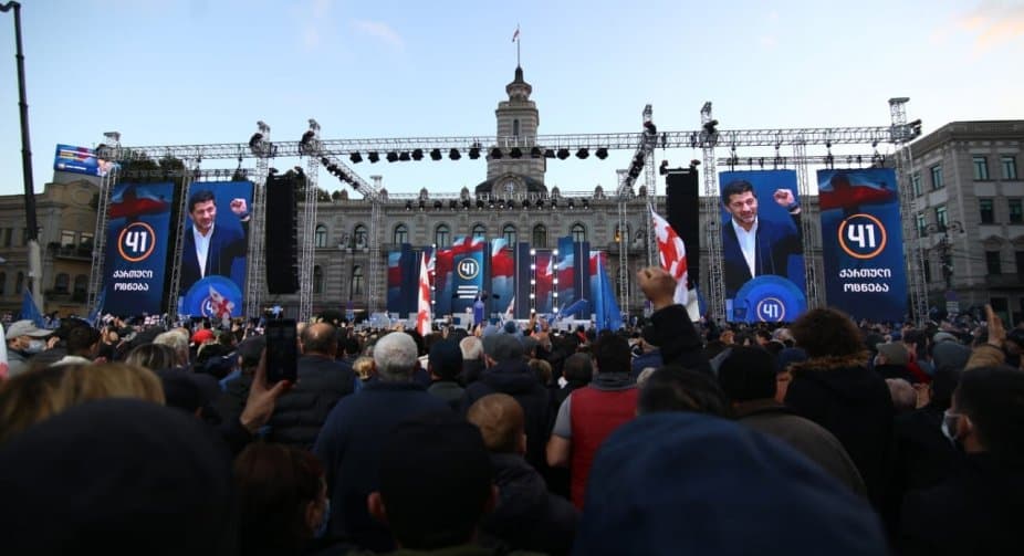 PM Garibashvili at GD rally: main figure of bloody regime, Saakashvili, to stay long in prison
