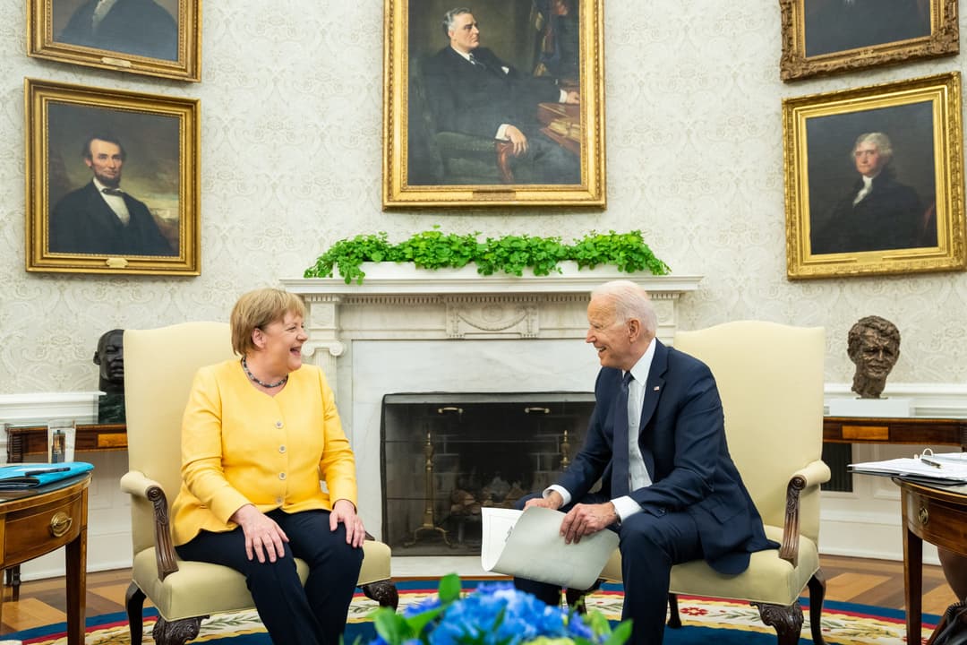 Biden and Merkel ‘united against Russia aggression’