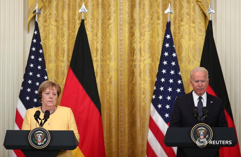 Biden, Merkel stress friendship while agreeing to disagree on pipeline
