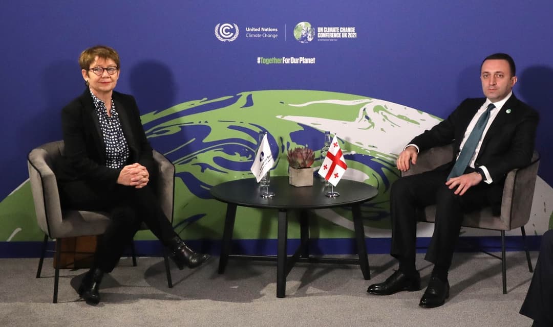 ირაკლი ღარიბაშვილი EBRD-ის პრეზიდენტს ოდილ რენო-ბასოს შეხვდა