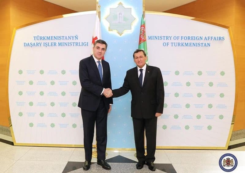 ილია დარჩიაშვილი თურქმენ კოლეგას შეხვდა