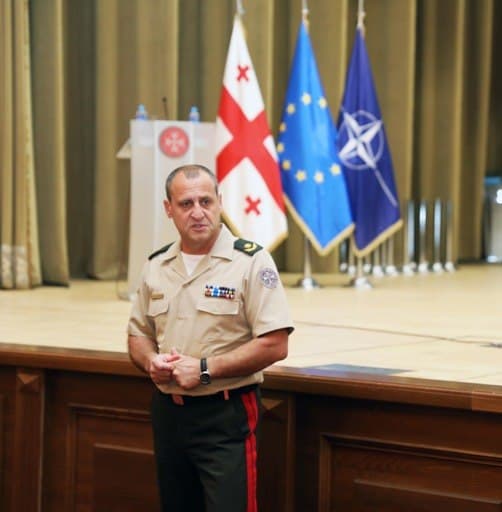 თავდაცვის სამინისტროს Army Hall-ის დარბაზში ჩატარდა ეროვნული თავდაცვის აკადემიის ღონისძიება გაიმართა