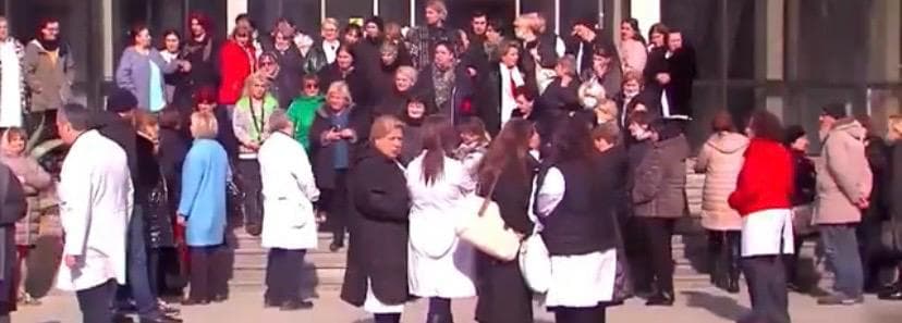რესპუბლიკური საავადმყოფოს თანამშრომლების პროტესტი გრძელდება