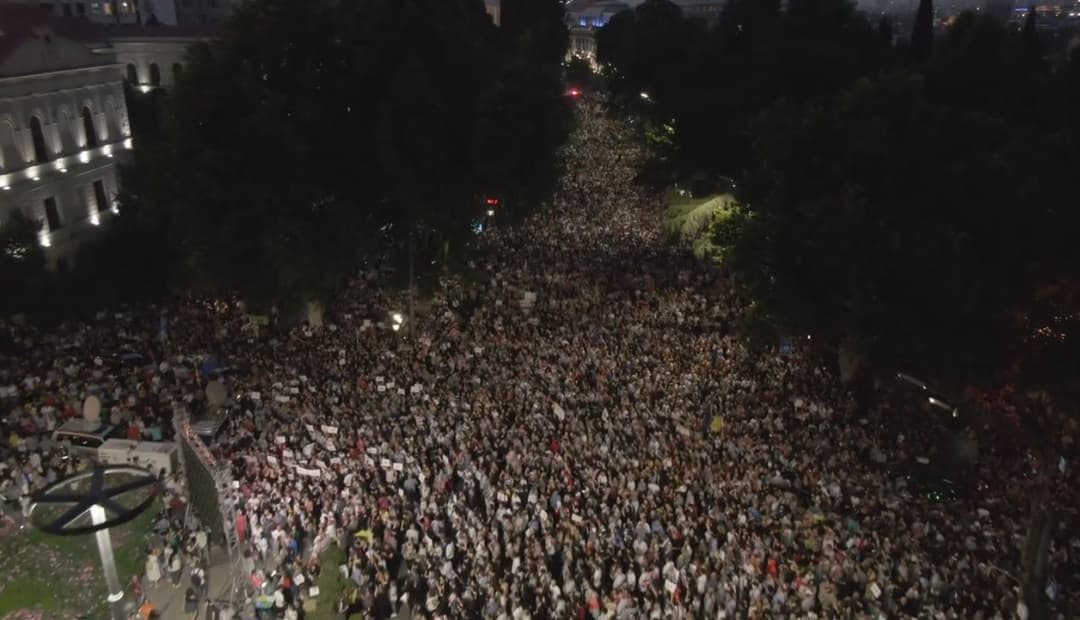 Thousands rally in Tbilisi for EU membership, calls for early elections heard