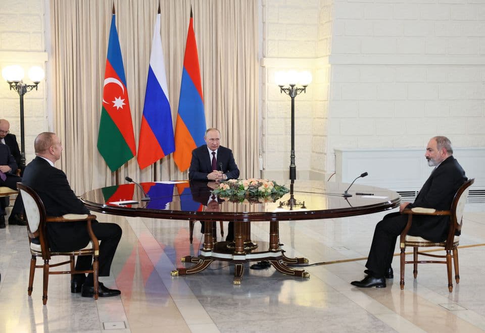 Azerbaijan-Armenia agree non-use of force over Nagorno Karabakh at a meeting with Putin