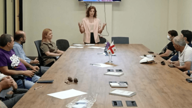 რუსუდან თევზაძემ და ქეთევან ბაკარაძემ განათლებისა და კულტურის პლატფორმის ფარგლებში შეხვედრა გამართეს